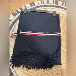 Thom Browne Dark Blue Accessory with Red and White Accent